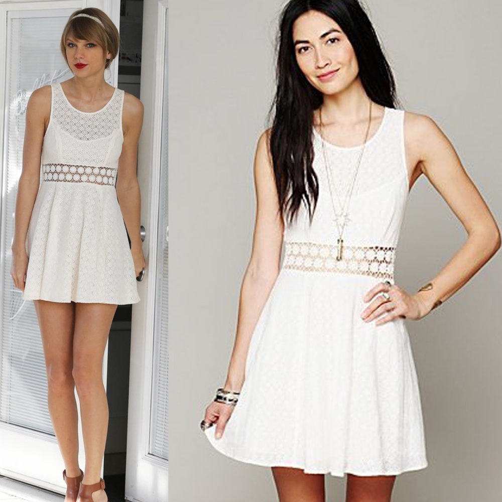 Free People crochet floral dress Size 10